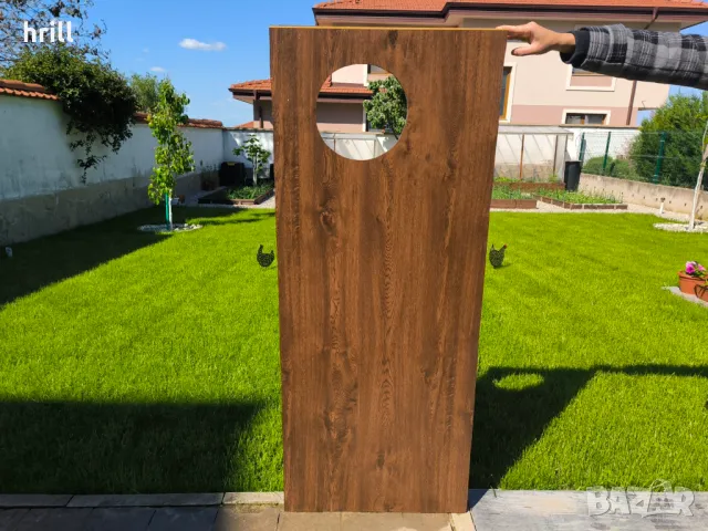 ПВЦ дограма орех с термопанели, като нова, снимка 10 - Дограми - 50109221