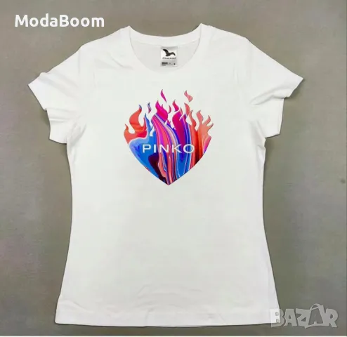 Pinko свежа памучна тениска 