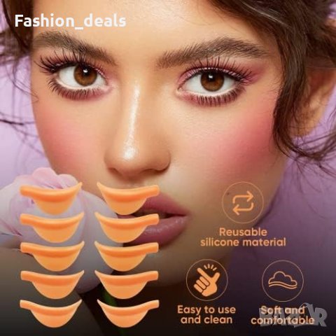 Нови 10 броя Силиконови повдигащи подложки за къдрене извиване на мигли Жени Многократна употреба, снимка 6 - Други - 41956126