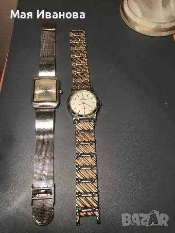 Омега кварц мъжки часовник 2 броя