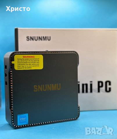 НОВО!!! Малък настолен компютър SNUNMU Windows 11 Mini PC, 12 GB RAM+256 GB, снимка 3 - Работни компютри - 41930115