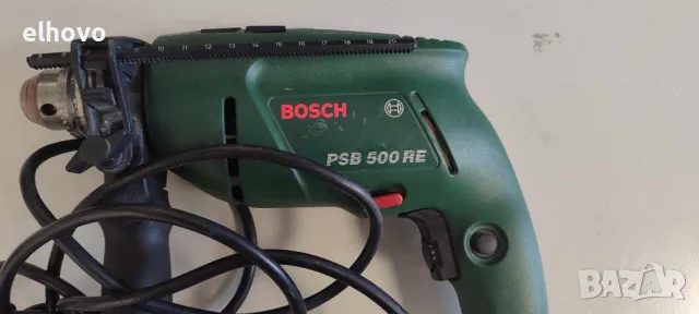 Бормашина ударна BOSCH PSB 500 RE#2, снимка 4 - Бормашини - 48138857