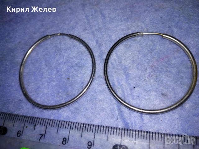 КЛАСИЧЕСКИ РЕТРО АРТ ОБЕЦИ ЕДНАТА СРЕБЪРНА СРЕБРО 925 ДРУГАТА е ПОСРЕБРЕНА БЛАГОРОДНА СТОМАНА 13905