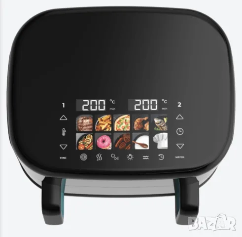 Еър фрайър CECOTEC Cecofry&Grill Smokin Prime 11000 11L 10 автоматични програми, снимка 9 - Фритюрници - 56182632