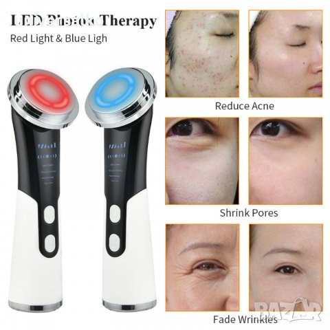 Уред EMS Йонна микротокова мезотерапия Масажор фотонна терапия Лифтинг, снимка 7 - Козметични уреди - 39821916