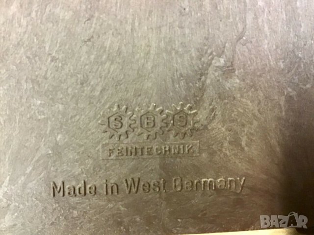 Стар Немски стенен часовник SBS Feintechnik, снимка 5 - Антикварни и старинни предмети - 34816465