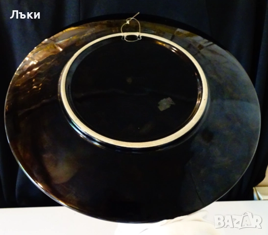 Гръцка порцеланова чиния,Богове,24 k злато,29 см., снимка 3 - Антикварни и старинни предмети - 51990295