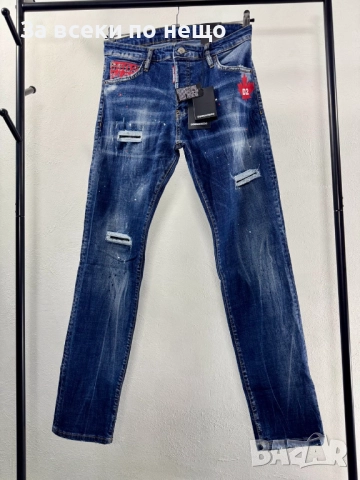 Icon DSQUARED2 Мъжки Сини Дънки С Накъсан Ефект Код V.B.87, снимка 2 - Дънки - 52797073