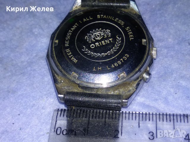 ORIENT AAA Crystal 21 JEWELS Стар МАРКОВ ЯПОНСКИ МЕХАНИЧЕН ЧАСОВНИК ОРИЕНТ РАБОТЕЩ ОРИГИНАЛЕН 37134, снимка 8 - Антикварни и старинни предмети - 40432356