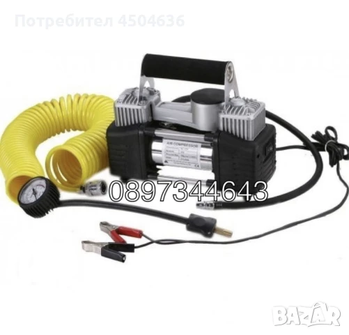 Компресор за гуми с комплект инструменти, снимка 3 - Компресори - 50955118