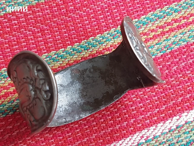 Сребърна гривна рогатка , снимка 4 - Антикварни и старинни предмети - 53694981