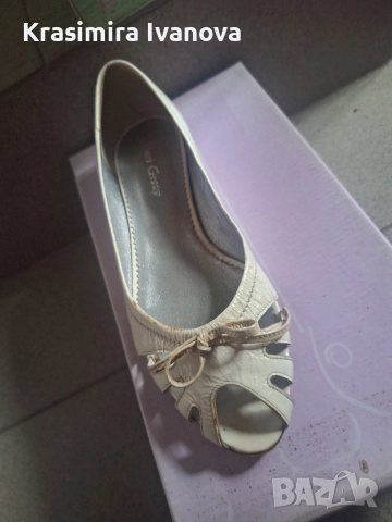 нови обувки естествен лак в бяло , снимка 3 - Дамски ежедневни обувки - 52806598