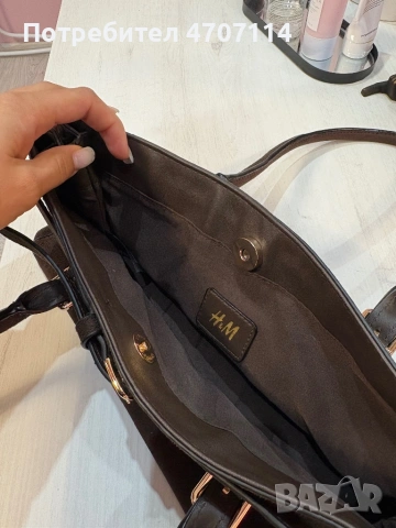 Кафява чанта H&M, снимка 4 - Чанти - 53749890