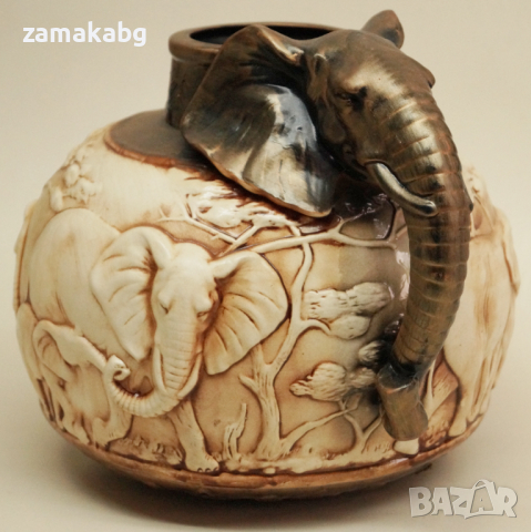 Керамична ваза Слон, снимка 1