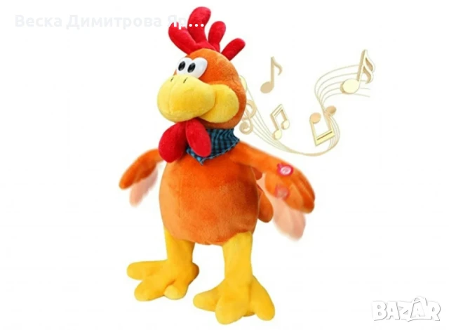 Плюшена играчка петел, пее и танцува, снимка 9 - Други - 50634426