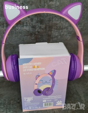 Детски забавни Bluetooth слушалки с ушички, снимка 3 - Други - 35683353