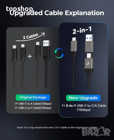 Външна кутия за M.2 NVMe SSD ORICO – 10Gbps USB 3.1, Алуминиева, до 8TB, снимка 9 - Кабели и адаптери - 53225635