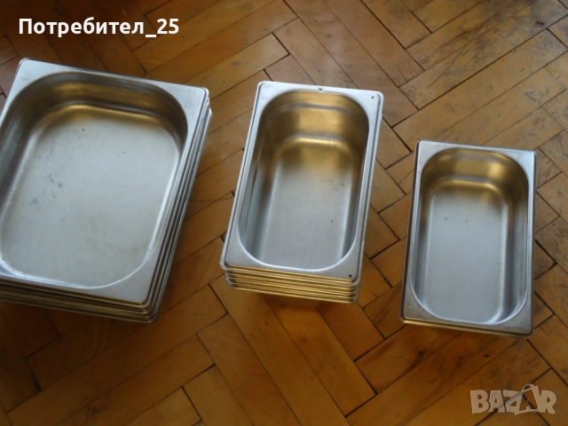 Неръждаеми тави за топла витрина