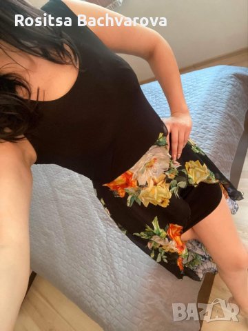 Черна рокля, М размер, снимка 7 - Рокли - 35985356