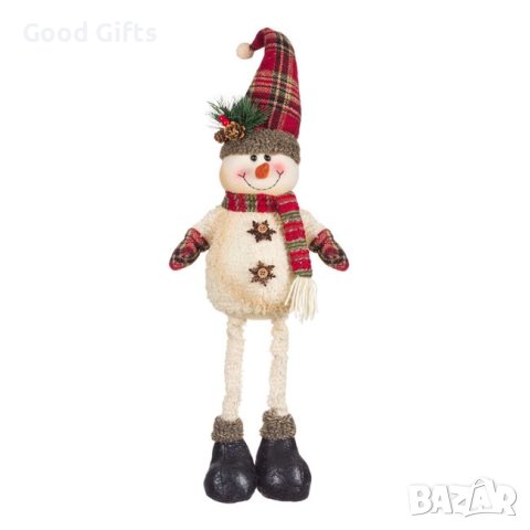 Коледен Снежен човек с дълги крака, 60см