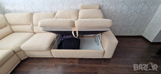 Ъглов диван със спален механизъм., снимка 5 - Дивани и мека мебел - 52422183