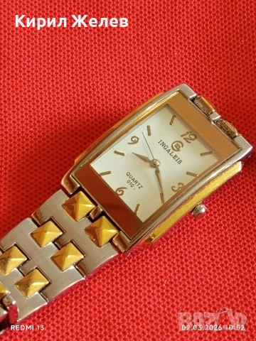 Модерен дизайн дамски часовник INGALEIS QUARTZ стил и елегантност 53748, снимка 7 - Дамски - 53674612