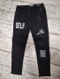 Дънки/панталон с надписи, снимка 1