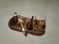 Пепелник за пури и лула с място за чаша, снимка 3