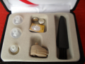  ОРИГИНАЛ мини „Weinberger“ немскки слухов апарат с регулирне на звука+ 3 размера тапи+ сертификат, снимка 1 - Ортопедични стелки - 44805681