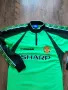 UMBRO Manchester United 1998-99 Retro Goalkeeper Shirt Green - футболна ретро блуза М-Л, снимка 3