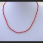 Колие от червен корал ,2-3мм, снимка 1 - Колиета, медальони, синджири - 36075000