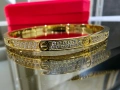 CARTIER Love Small Paved Gold Diamonds Гривна с Отверка, снимка 3