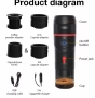 Преносима кафе машина Brand+ HiBREW за кола и дом, DC12V Expresso кафемашина, снимка 6
