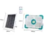 Соларен LED прожектор 100W с външен панел и дистанционно, снимка 2