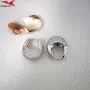 Обеци с платинено покритие 211258, снимка 3