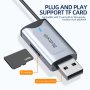 Стерео безжичен Bluetooth автомобилен приемник USB към 3,5 мм жак AUX аудио адаптер слот за карта, снимка 3