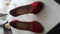 Високи червени обувки tergan , снимка 1 - Дамски обувки на ток - 36311367