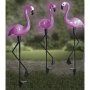 Соларна градинска лампа фламинго - Комплект от 3 бр фламинга, снимка 6