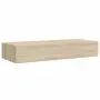 vidaXL Стенни рафтове с чекмеджета, 2 бр, дъб, 60x23,5x10 см, МДФ, снимка 6