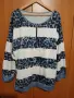 3-4xl Прекрасна и ефектна блузка със син леопардов принт, снимка 1