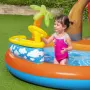 Голям детски надуваем аквапарк Bestway Lava Lagoon - Пързалка, фонтан, и улеи за топки 265x265 см., снимка 8