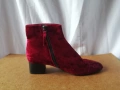 № 37 Mango дамски боти от кадифе в червен цвят, снимка 12