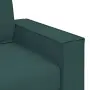 vidaXL Диван-фотьойл, тъмнозелен, 100x78x84 см, плат, снимка 7