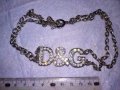 D&G ЕФЕКТНО ФЕШЪН АРТ КОЛИЕ - БЛАГОРОДНА СТОМАНА с БЯЛА ПОЗЛАТА и БЛЕСТЯЩИ ФАСЕТИРАНИ КРИСТАЛИ 70891, снимка 9
