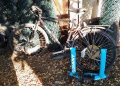 Шосеен велосипед колело и стойка за тренировка, снимка 1 - Велосипеди - 41741754