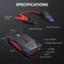 НОВ, ТЕСТВАН  Джъмп стартер / jump starter FLYLINKTECH Стартер за кола 1500A 12V Интелигентен..., снимка 2