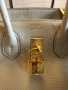 чанта Ермес Биркин 35см*Hermès Birkin 35 White Clemence Gold Hardware, снимка 9