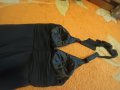 Стилна черна рокля, снимка 3