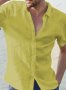 Мъжка лятна риза с къс ръкав, 6цвята - 023 , снимка 2