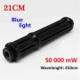 Син Акумулаторен Лазер 50000mW Пука Балон Запалва Клечка Кибрит Кашон Пали Цигара Прогаря Дрехи Кожа, снимка 8